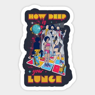 How Deep Is Your Lunge? Sticker